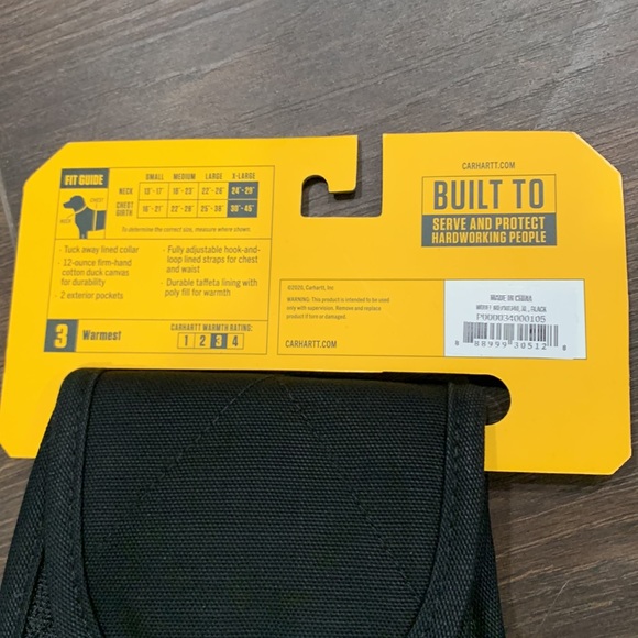 NWT Firm Duck Insulated Dog Chore Coat Black *ALL PROCEEDS GO TO ANIMAL RESCUE* - Picture 3 of 8